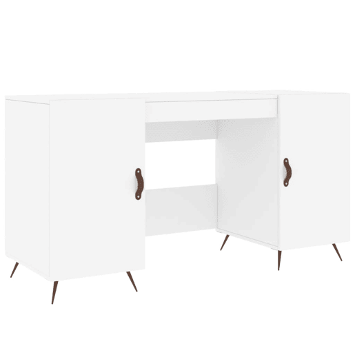 Secretária Escrivaninha de computador - 140x50x75 cm derivados de madeira branco