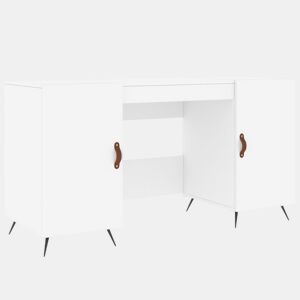 Secretária Escrivaninha de computador - 140x50x75 cm derivados de madeira branco