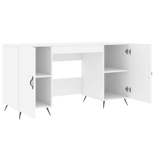Secretária Escrivaninha de computador - 140x50x75 cm derivados de madeira branco