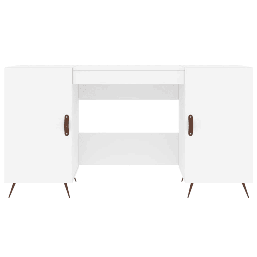 Secretária Escrivaninha de computador - 140x50x75 cm derivados de madeira branco