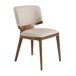 ANGEL CERDA Silla polipiel crema ANGEL CERDA Silla polipiel crema Nogal