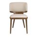 ANGEL CERDA Silla polipiel crema ANGEL CERDA Silla polipiel crema Nogal