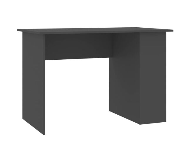 Escritorio - mesa de ordenador de madera contrachapada gris 110x60x73 cm