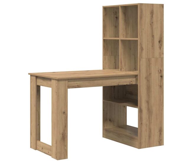 Escritorio - mesa de ordenador roble artisan 122 x 67 x 145 cm madera contrachapada