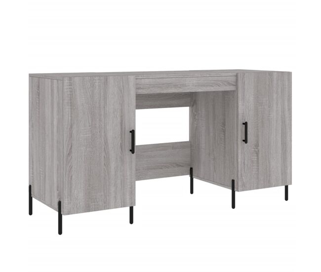 Escritorio - mesa de ordenador madera de ingeniería gris sonoma 140x50x75 cm