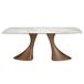 ANGEL CERDA Mesa comedor ovalada barril mármol porcelánico y nogal 200x90 ANGEL CERDA Mesa comedor ovalada barril mármol porcelánico y nogal 200x90 Nogal
