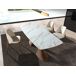 ANGEL CERDA Mesa comedor ovalada barril mármol porcelánico y nogal 200x90 ANGEL CERDA Mesa comedor ovalada barril mármol porcelánico y nogal 200x90 Nogal