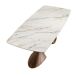 ANGEL CERDA Mesa comedor ovalada barril mármol porcelánico y nogal 200x90 ANGEL CERDA Mesa comedor ovalada barril mármol porcelánico y nogal 200x90 Nogal