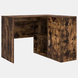 2pcs Secretária de canto - Mesa de computador Carvalho Defumado 102 x 50 x 75 cm