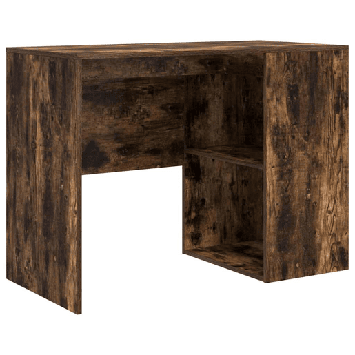 2pcs Secretária de canto - Mesa de computador Carvalho Defumado 102 x 50 x 75 cm