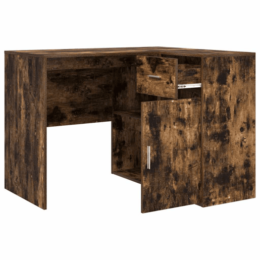 2pcs Secretária de canto - Mesa de computador Carvalho Defumado 102 x 50 x 75 cm