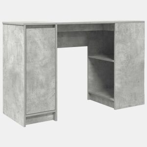Secretária Escrivaninha de computador - 120x42x76 cm derivados de madeira cinza cimento