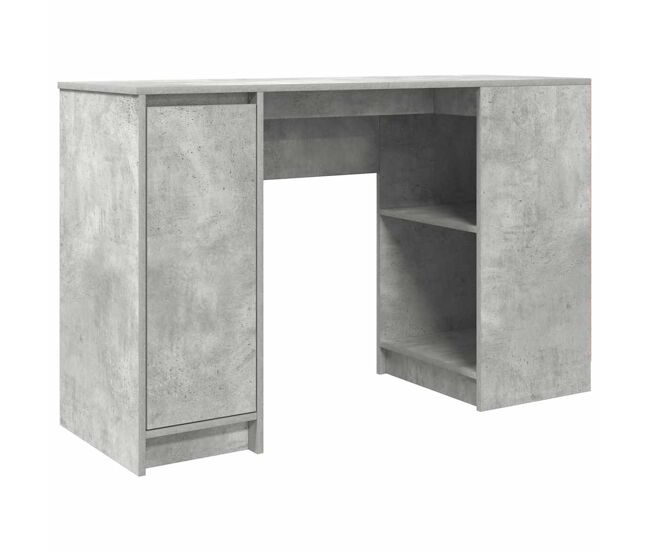 Escritorio - mesa de ordenador gris hormigón 120x42x76 cm madera de ingeniería