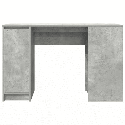Secretária Escrivaninha de computador - 120x42x76 cm derivados de madeira cinza cimento