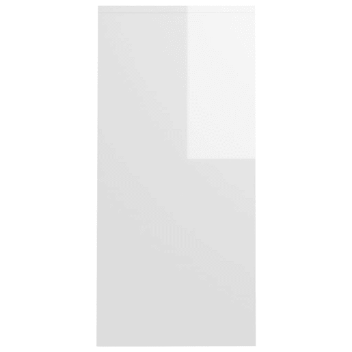 Secretária Escrivaninha de computador - 102,5x35x75 cm derivados de madeira branco brilhante