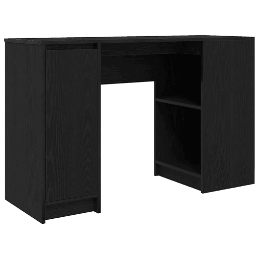 Secretária Escrivaninha de computador - 120x42x76 cm derivados de madeira cor carvalho preto