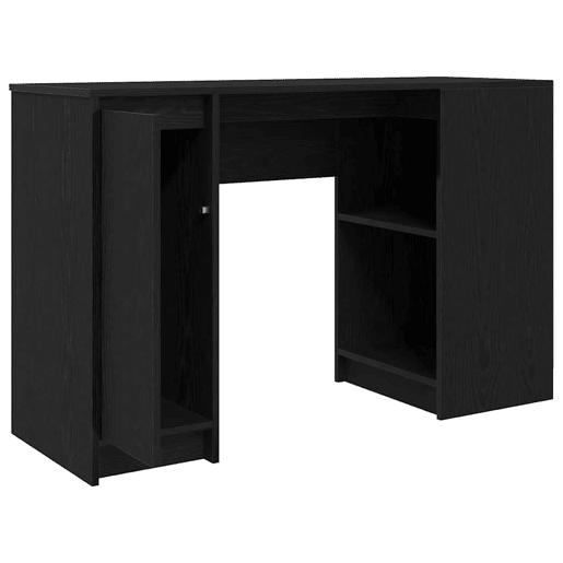 Secretária Escrivaninha de computador - 120x42x76 cm derivados de madeira cor carvalho preto