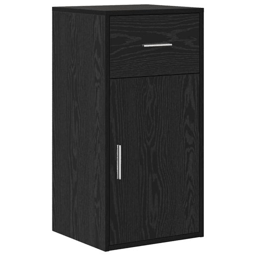 2pcs Secretária de canto - Mesa de computador Carvalho preto 102 x 50 x 75 cm