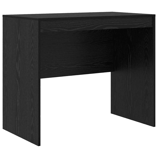 Secretária Escrivaninha de computador - com Armazenamento 2 pcs Carvalho preto 90 x 50 x 76 cm Secretária Escrivaninha de computador - com Armazenamento 2 pcs Carvalho preto 90 x 50 x 76 cm
