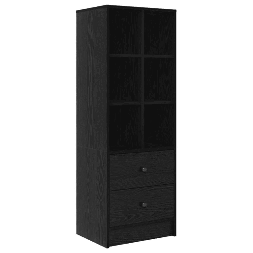 Secretária Escrivaninha de computador - com Armazenamento 2 pcs Carvalho preto 90 x 50 x 76 cm Secretária Escrivaninha de computador - com Armazenamento 2 pcs Carvalho preto 90 x 50 x 76 cm