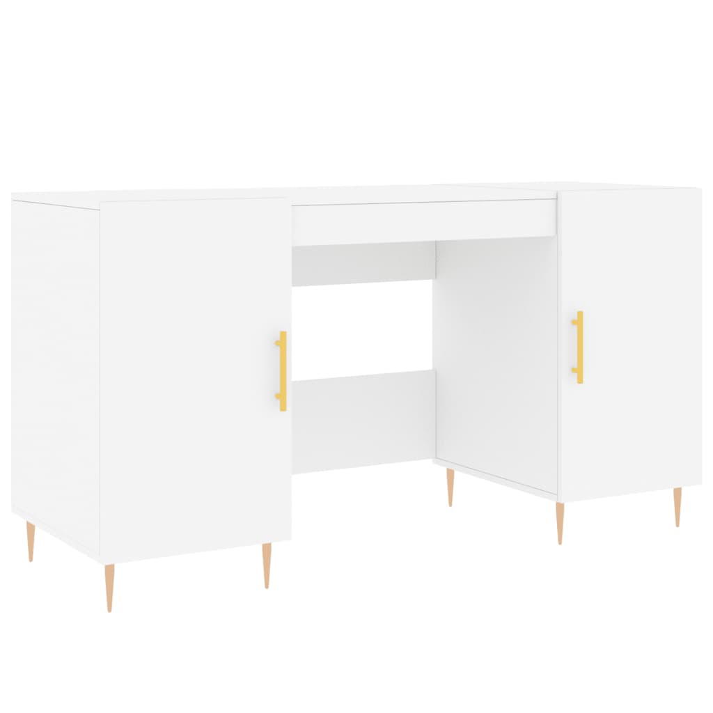 Escritorio - mesa de ordenador madera de ingeniería blanco 140x50x75 cm