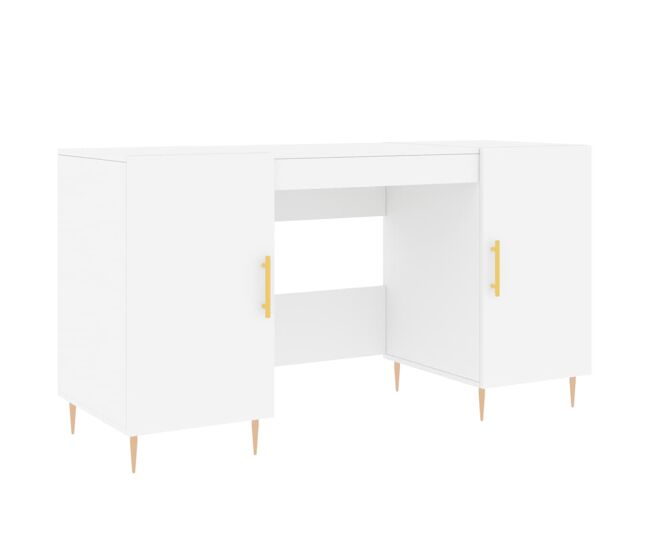 Escritorio - mesa de ordenador madera de ingeniería blanco 140x50x75 cm