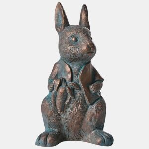 Figura decorativa de jardim TONDON Coelho Castanho