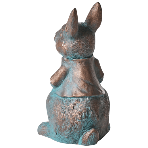 Figura decorativa de jardim TONDON Coelho Castanho