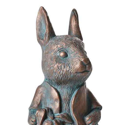 Figura decorativa de jardim TONDON Coelho Castanho