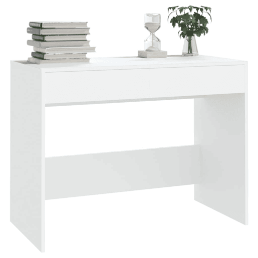 Secretária Escrivaninha de computador - 101x50x76,5 cm derivados de madeira branco