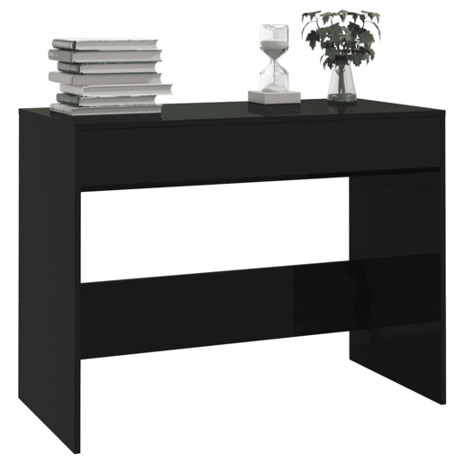 Secretária Escrivaninha de computador - 101x50x76,5 cm derivados de madeira preto