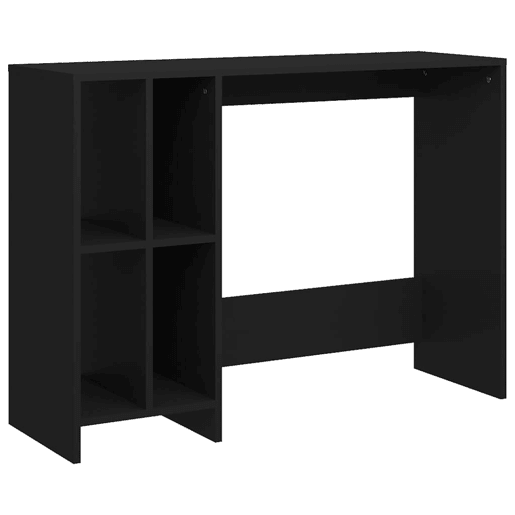 Secretária Escrivaninha de computador - 102,5x35x75 cm derivados de madeira preto