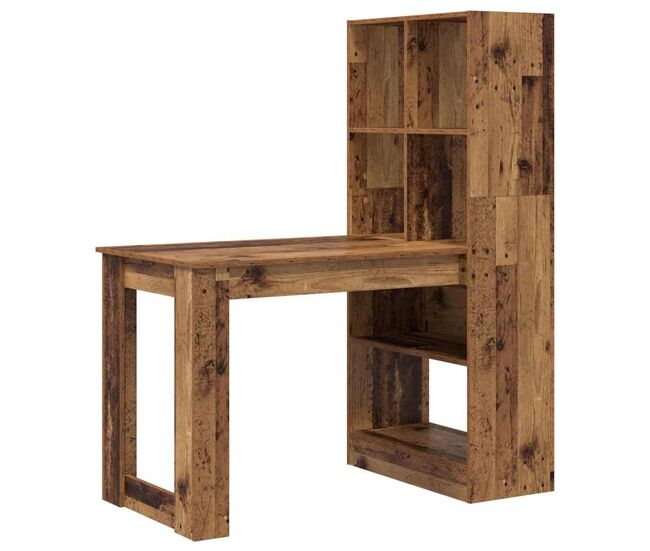 Escritorio - mesa de ordenador madera vieja 122 x 67 x 145 cm madera contrachapada