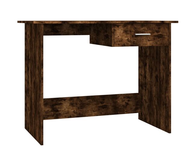 Escritorio - mesa de ordenador madera contrachapada roble ahumado 100x50x76 cm