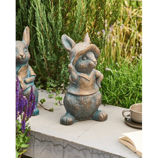 Figura decorativa de jardim KONAKRY Coelho Castanho