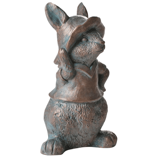 Figura decorativa de jardim KONAKRY Coelho Castanho