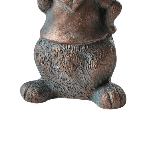 Figura decorativa de jardim KONAKRY Coelho Castanho