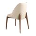 ANGEL CERDA Silla polipiel crema ANGEL CERDA Silla polipiel crema Nogal