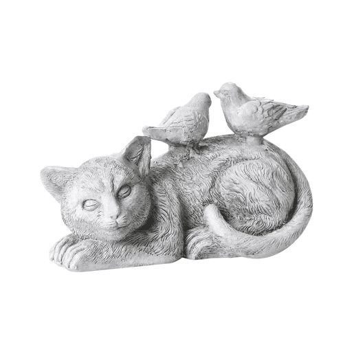 Figura decorativa de jardim KALELA Gato Cinzento
