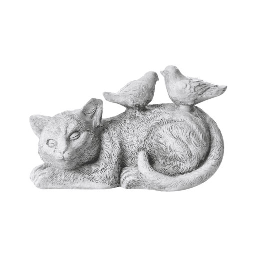 Figura decorativa de jardim KALELA Gato Cinzento