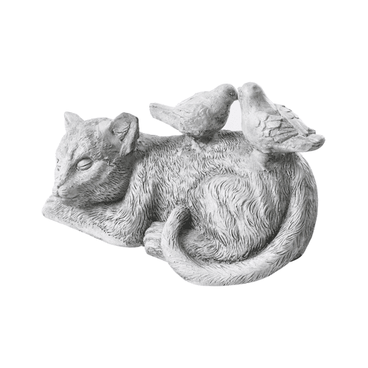 Figura decorativa de jardim KALELA Gato Cinzento