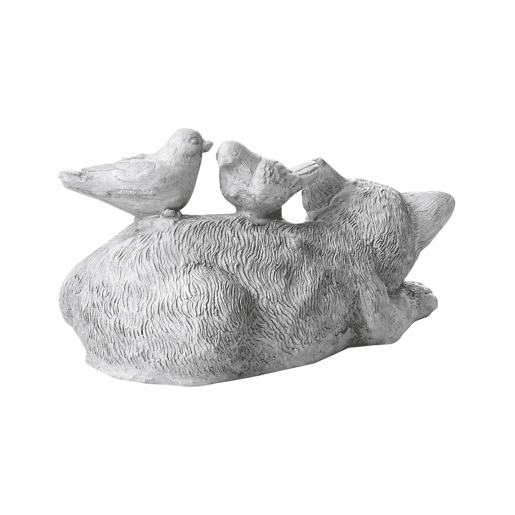 Figura decorativa de jardim KALELA Gato Cinzento