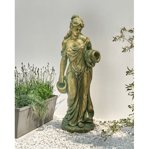 Figura decorativa de jardim TRYPOLIS Mulher Verde