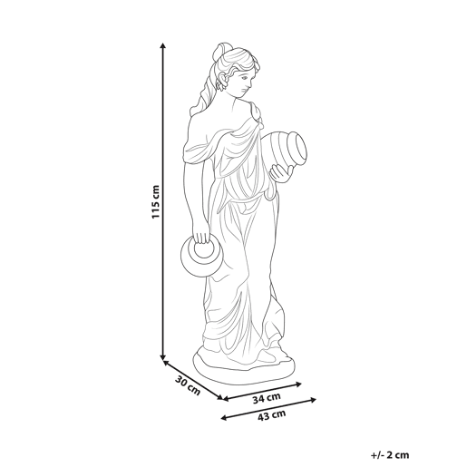 Figura decorativa de jardim TRYPOLIS Mulher Verde
