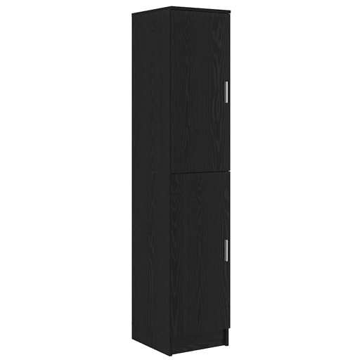 Secretária Escrivaninha de computador - com Armazenamento com prateleira 2 pcs Carvalho preto