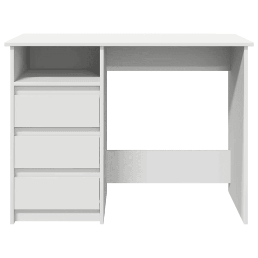 Secretária Escrivaninha de computador - 102x50x75 cm derivados de madeira branco