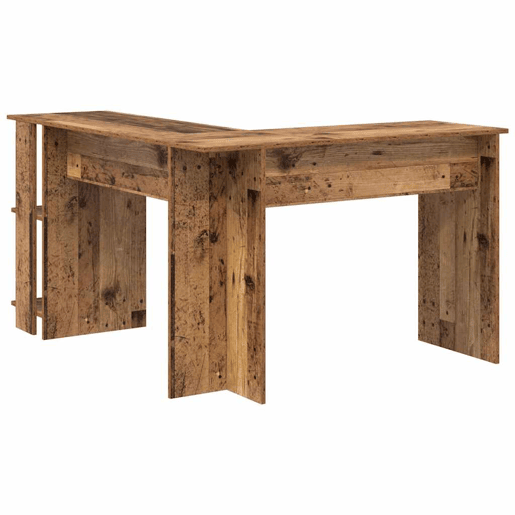 Mesa de canto - Secretária com Armazenamento com prateleira Madeira antiga