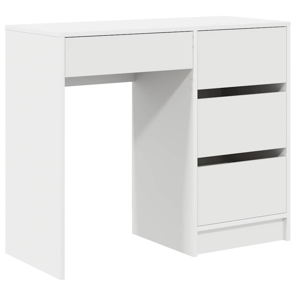 Escritorio - mesa de ordenador blanco 90 x 37.5 x 75 cm madera contrachapada