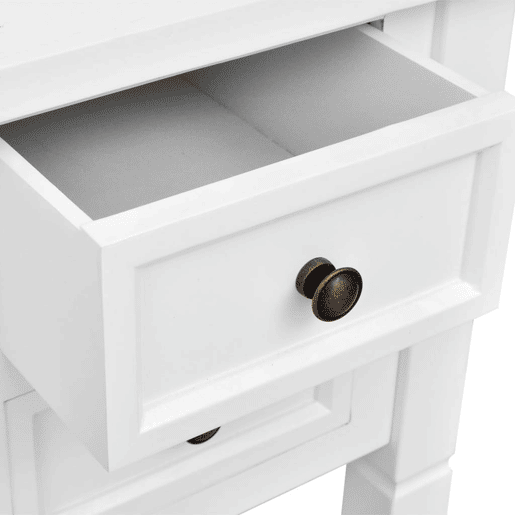 Secretária - Escrivaninha de computador com 5 gavetas branco