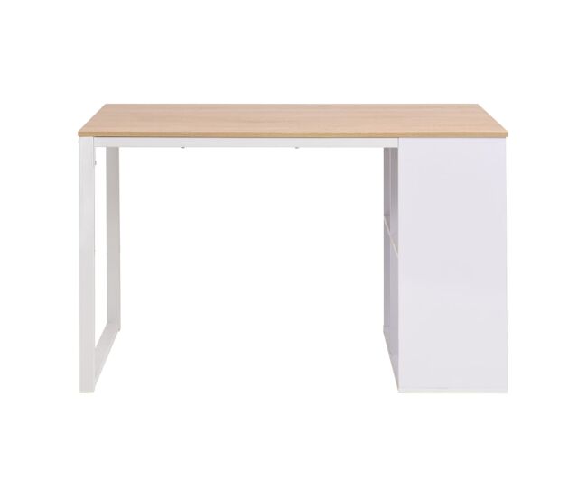 Escritorio - mesa de ordenador 120x60x75 cm color roble y blanco